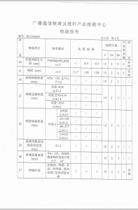 產(chǎn)品檢驗報告