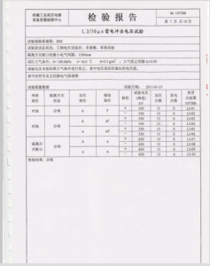 產(chǎn)品檢驗報告